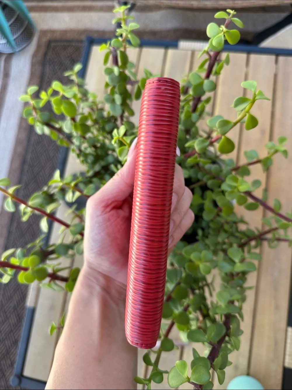 100% authentic red epi leather wallet